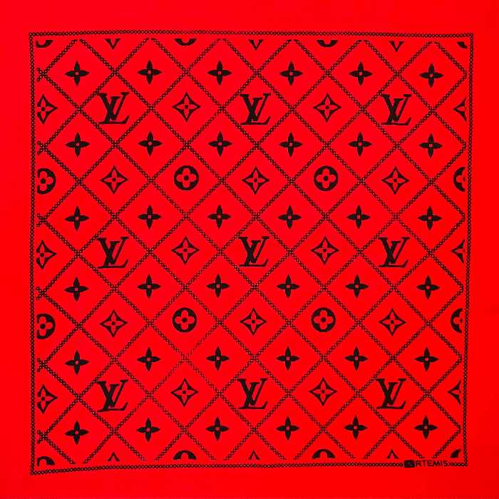 دستمال سر و گردن (باندانا) طرح لویی ویتون