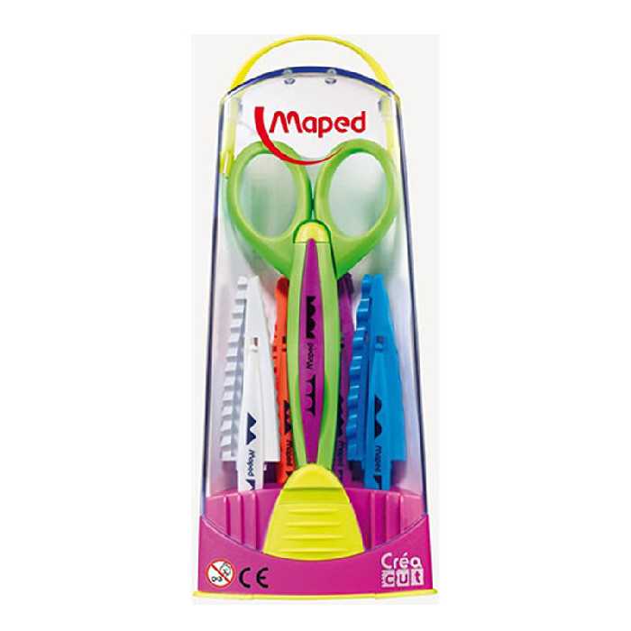 خرید قیچی مپد با 5 طرح برش متنوع مدل Crea Cut کد 601005