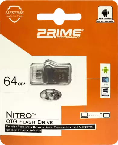 فلش مموری 64 گیگابایت PRIME مدل  NITRO