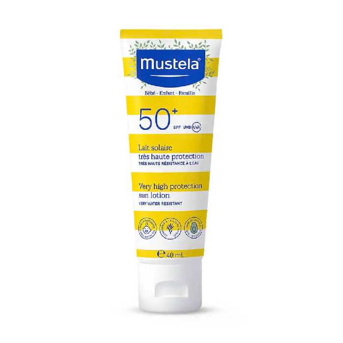 کرم ضد آفتاب کودک SPF50 موستلا Mustela حجم 40 میلی لیتر