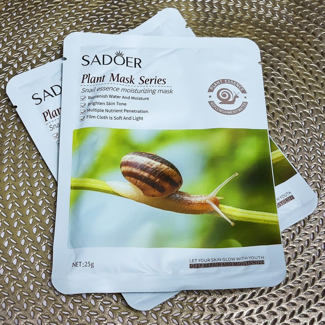 ماسک صورت ورقه ای حلزون سادور (آرایشی بهداشتی افلاک)