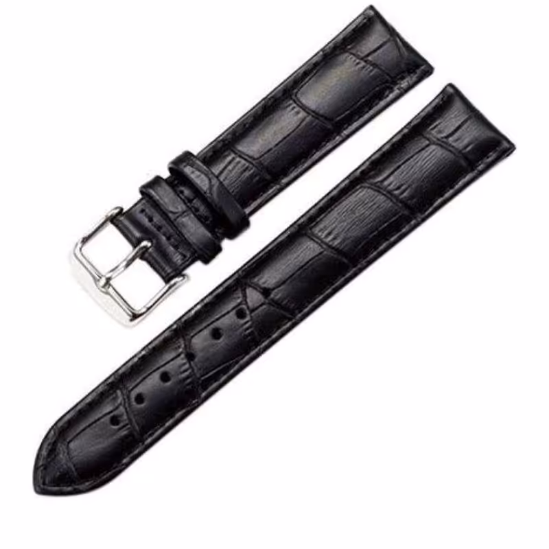 بندساعت  سایز 18 میلی متری  طرحدار چرم مصنوعی