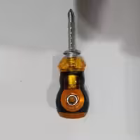 پیچ گوشتی مشتی زرد دو طرفه ( چهارسو دوسو ) دنده‌ای آلن خور سه حالته