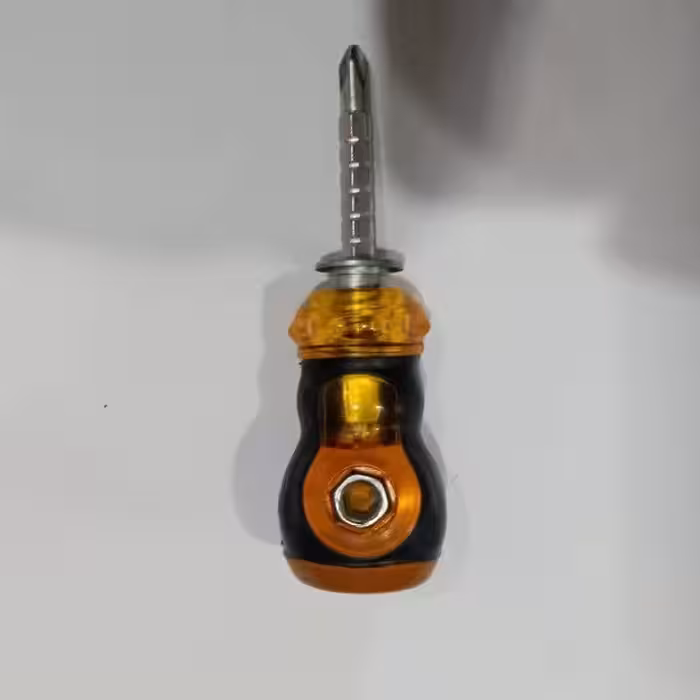 پیچ گوشتی مشتی زرد دو طرفه ( چهارسو دوسو ) دنده‌ای آلن خور سه حالته