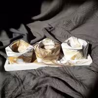 جا شمعی سنگی مدل 8وجهی