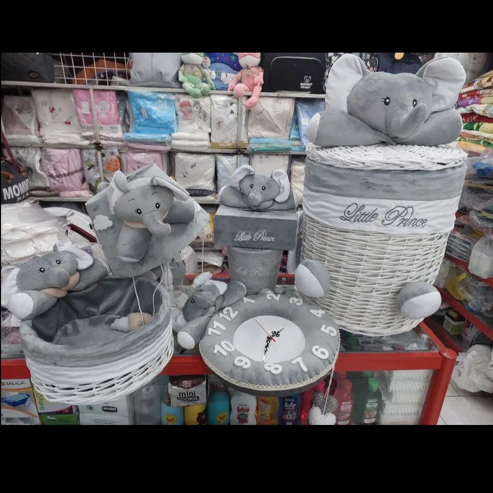 ست پنج تکه سطل و وسایل نوزاد خرس