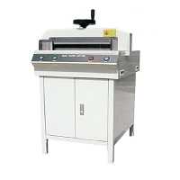 دستگاه برش برقی کاغذ نیمه اتومات مدل 450D با گونیای دستی