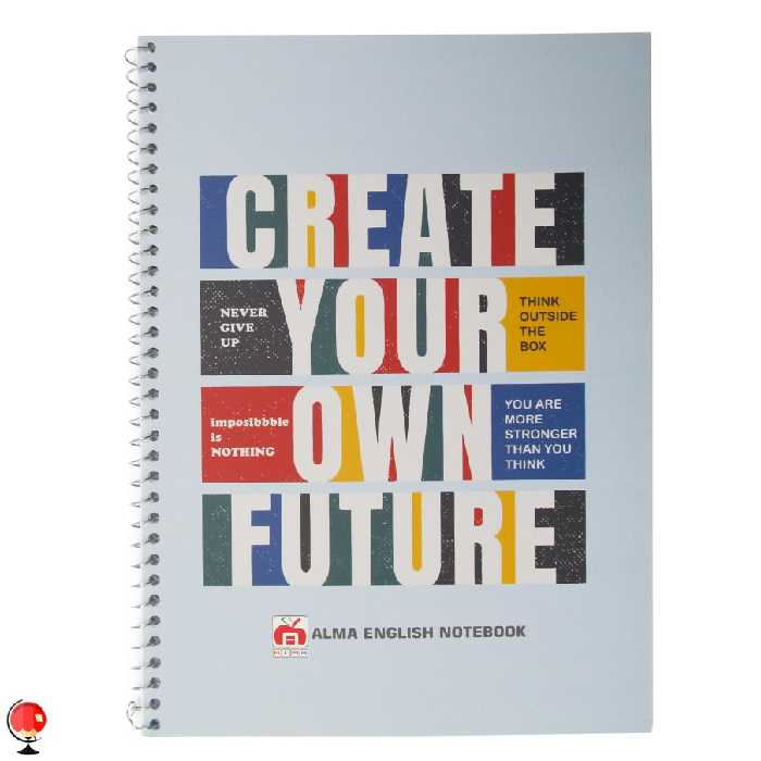 دفتر زبان دو خط سیمی 40 برگ طرح آینده نهال