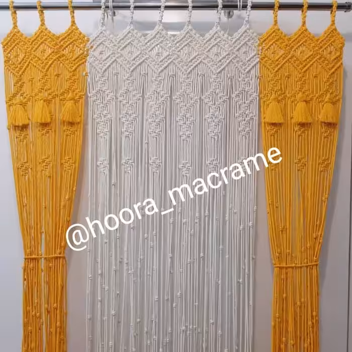 پرده مکرومه (مدل اطلس)