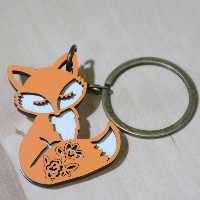 جاکلیدی چوبی دولایه رابو طرح حیوانات کد 03