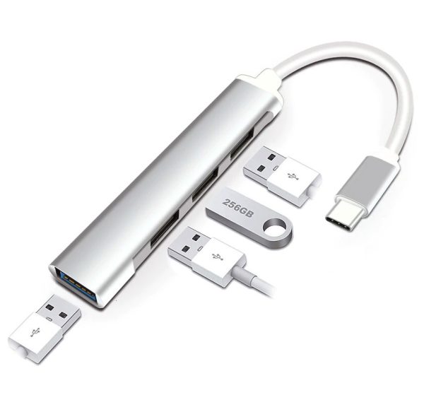 هاب 4 پورت TYPE-Cبه USB30 مدل T-3604