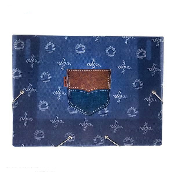 پوشه کش دار سهند طرح جین XO - سایز A4