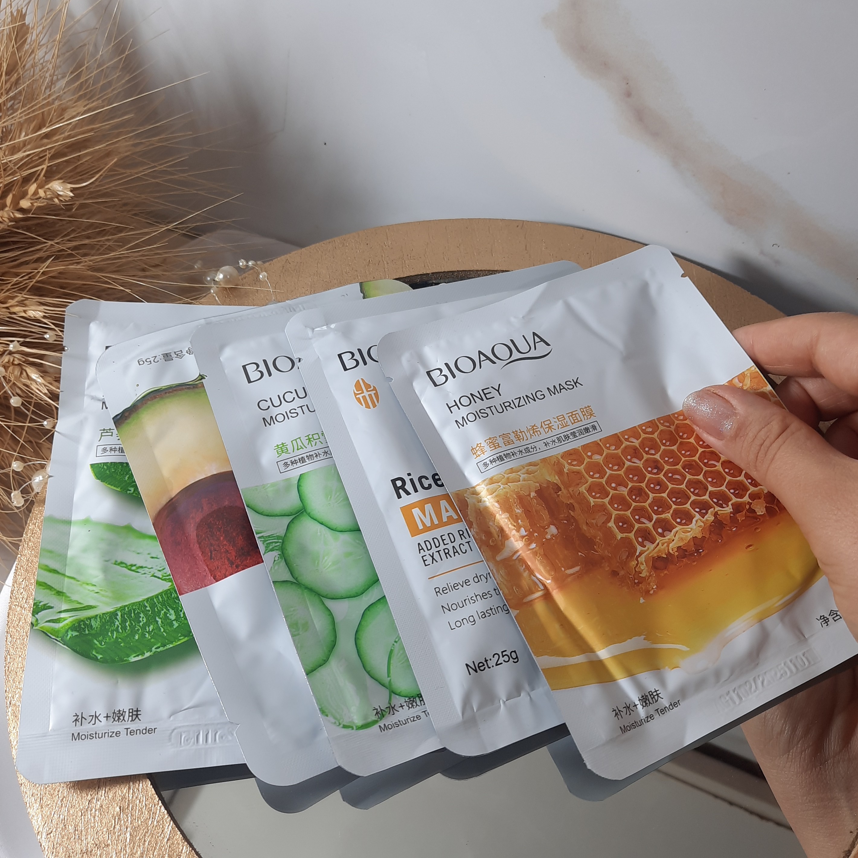 ماسک ورقه ای بیو آکا روشن کنند داری آبرسان و شفاف کننده صورت