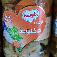 ترشی مخلوط شیشه ای دلوسه 680گرمی