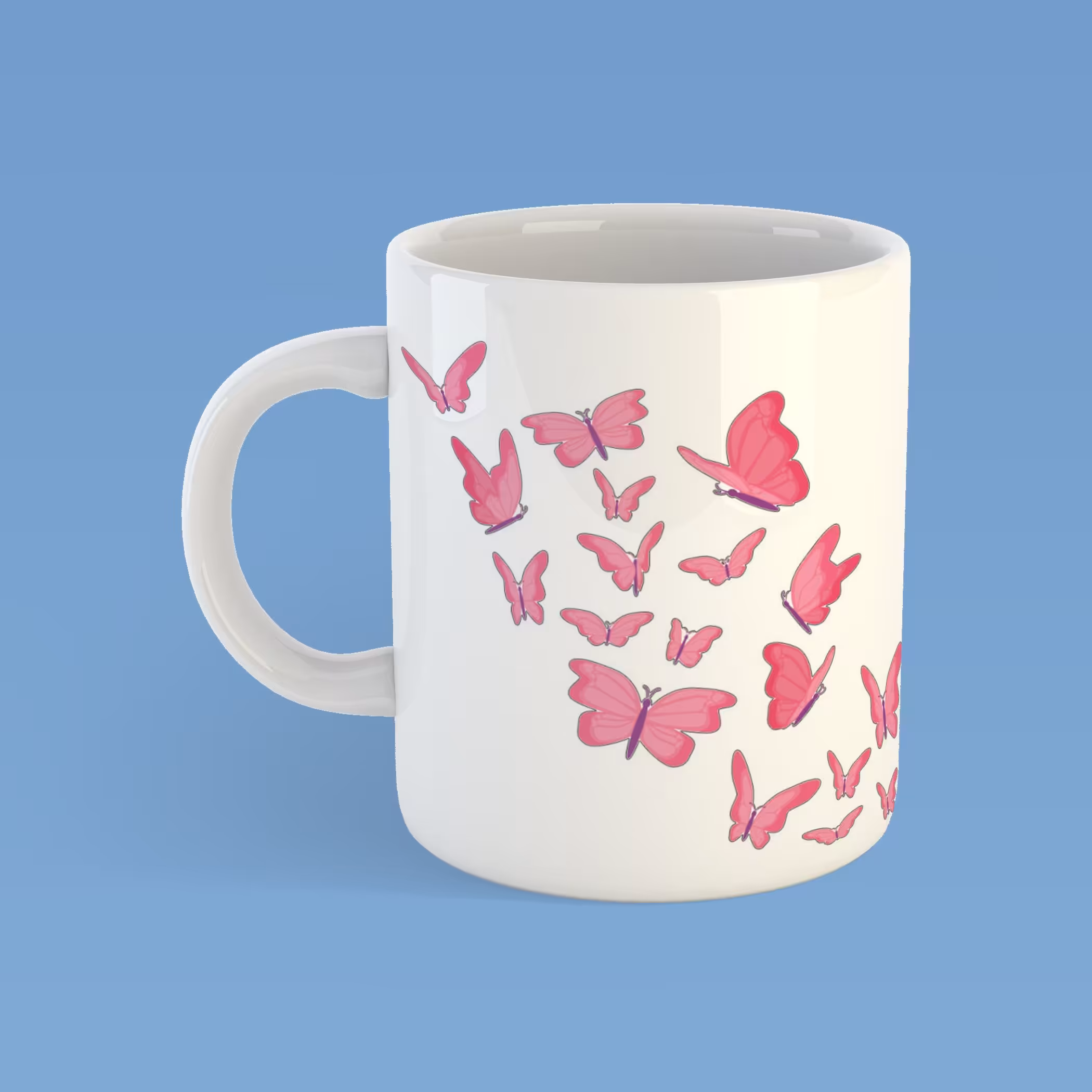 ماگ طرح پروانه کد193