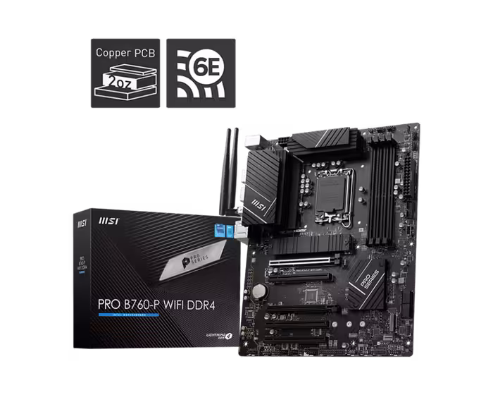 مادربرد ام اس آی مدل PRO B760-P WIFI DDR4 سوکت 1700