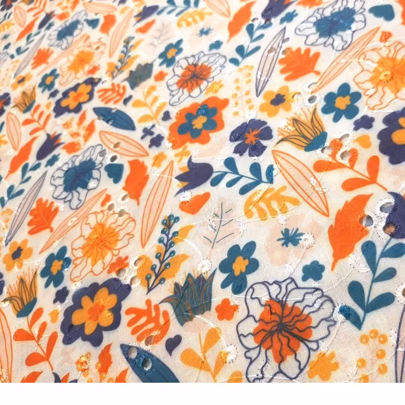 پارچه خامه دوزی طرح دار  مدل2 (50 سانتی متری)