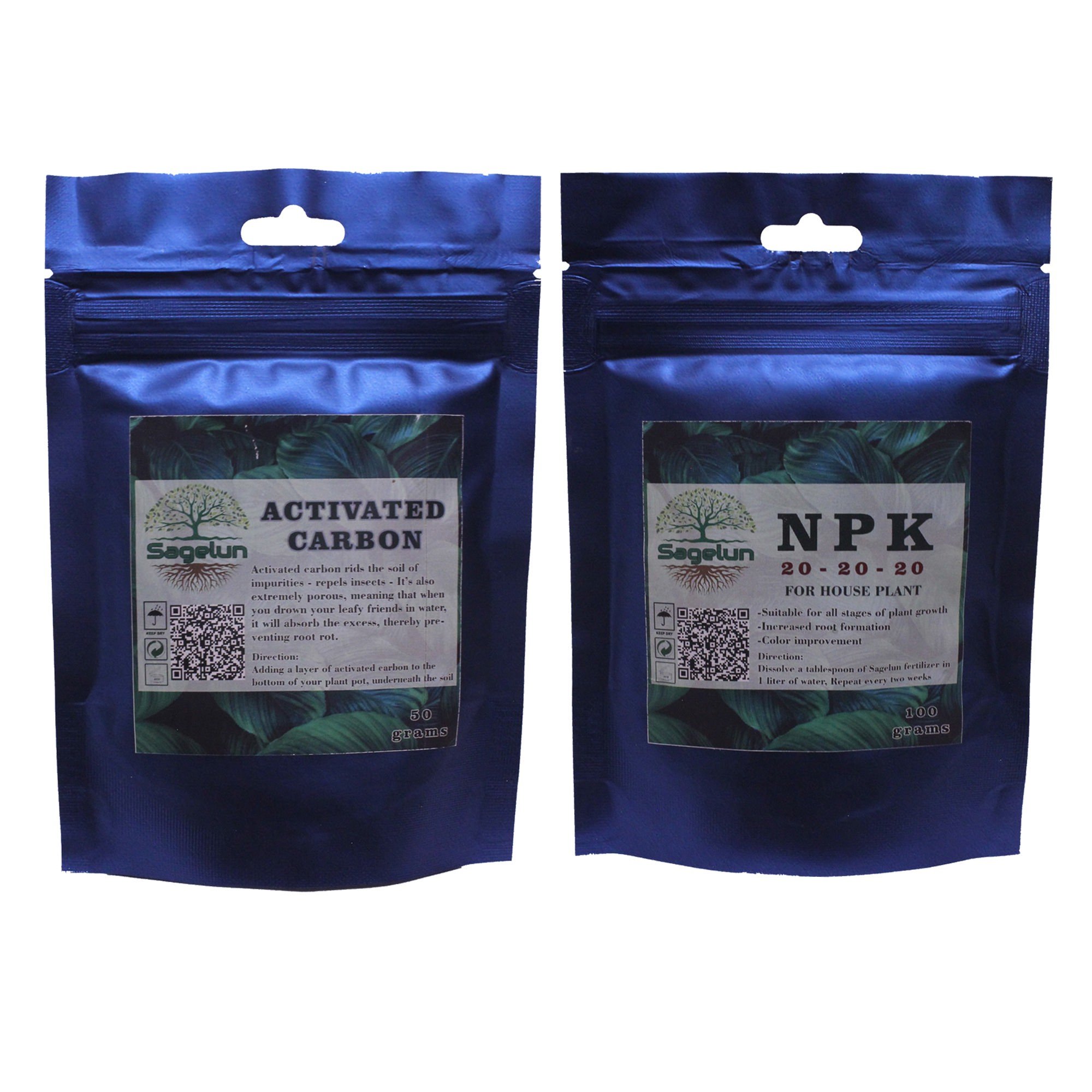 پک کود NPK یکصد گرمی و مکمل کربن 50 گرمی