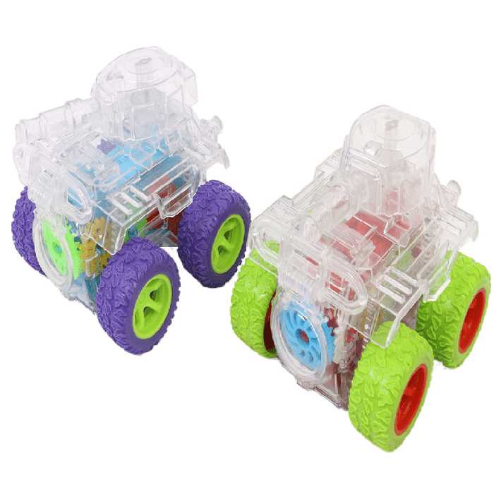 تانک دیوانه قدرتی و چراغدار اسباب بازی مدل چرخ دنده ای