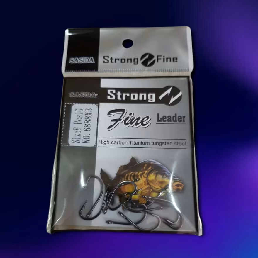 قلاب بدون خار ، سایز 8 باکربن بالا از جنس تیتانیوم.