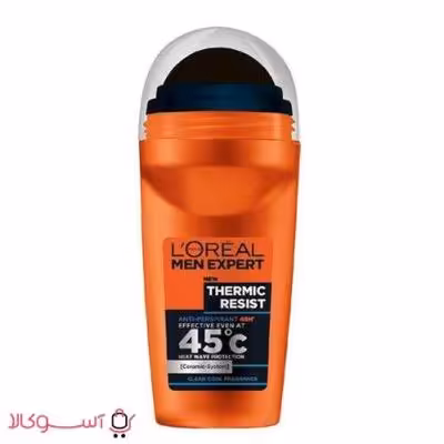 رول ضد تعریق مردانه لورآل مدل ترمیک رسیست thermic resist حجم 50 میل