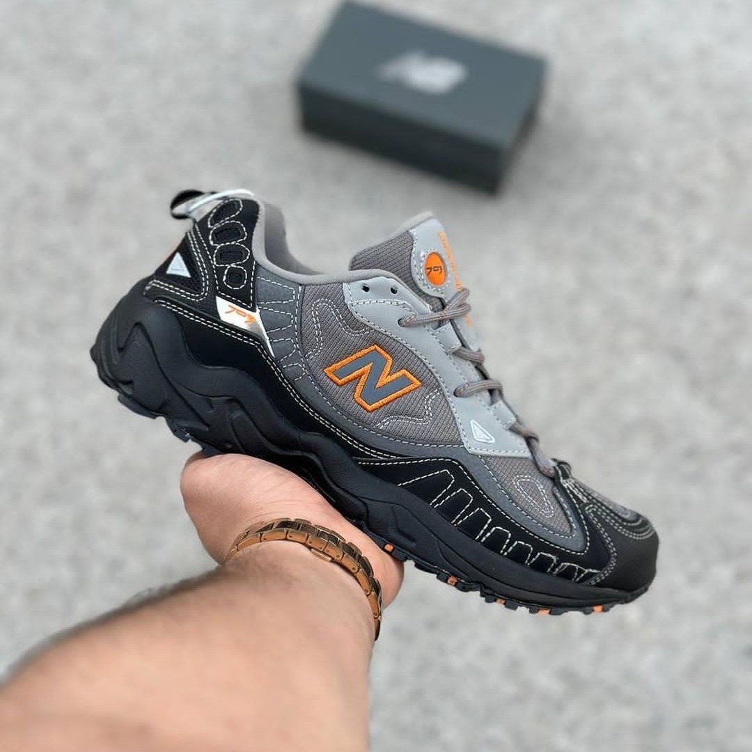 781 کفش ورزشی مردانه کتونی نیوبالانس مردانه newbalance طوسی نارنجی