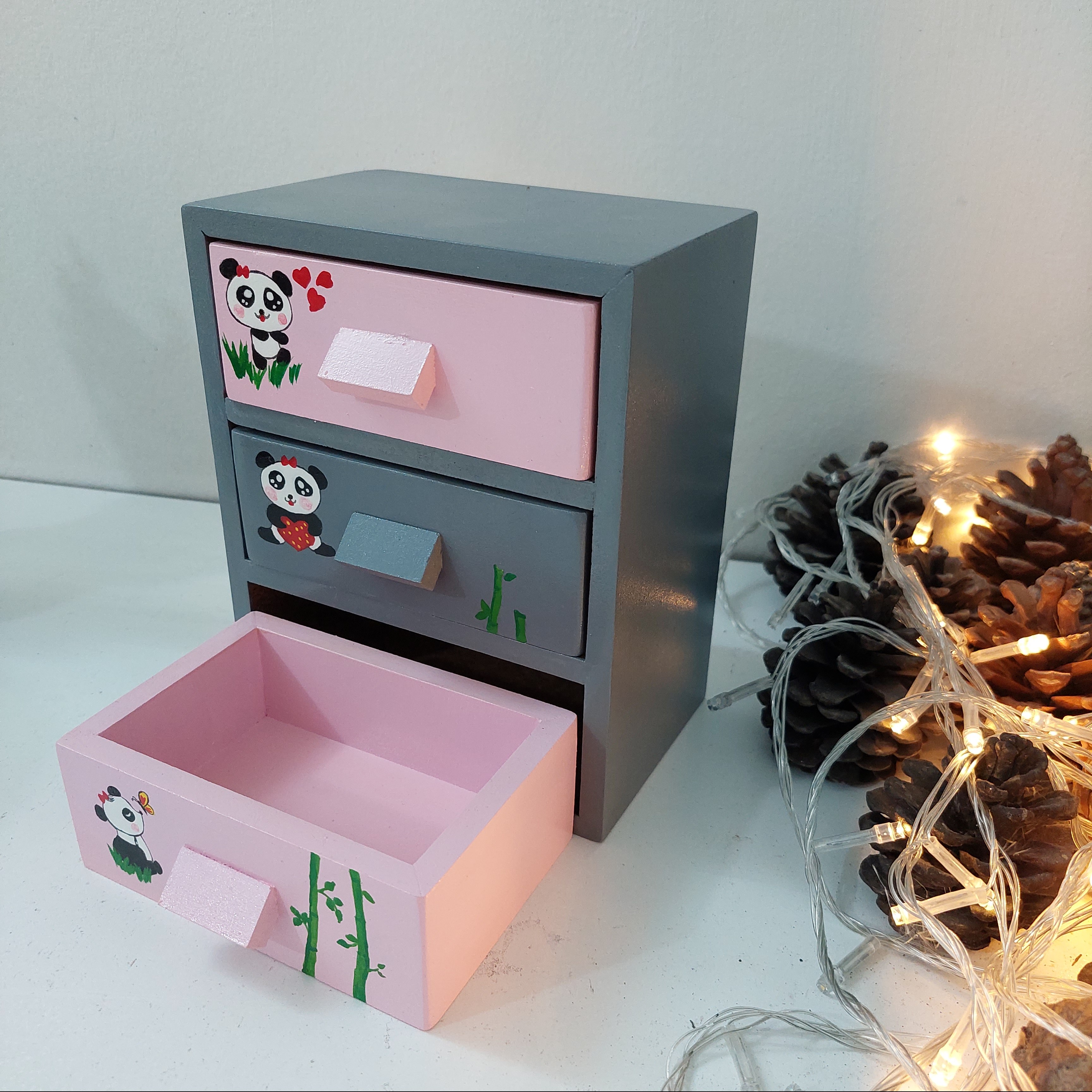 مینی دراور چوبی