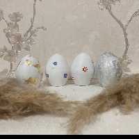تخم مرغ عید پودرسنگی در طرح های مختلف 