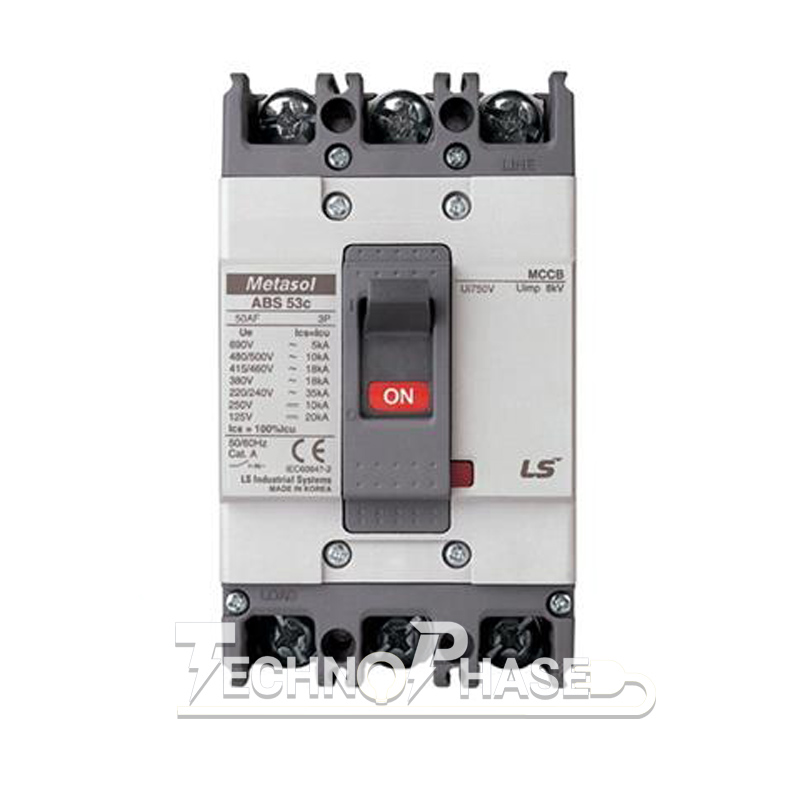 کلید اتوماتیک کمپکت 125 آمپر غیر قابل تنظیم حرارتي LS مدل METASOL