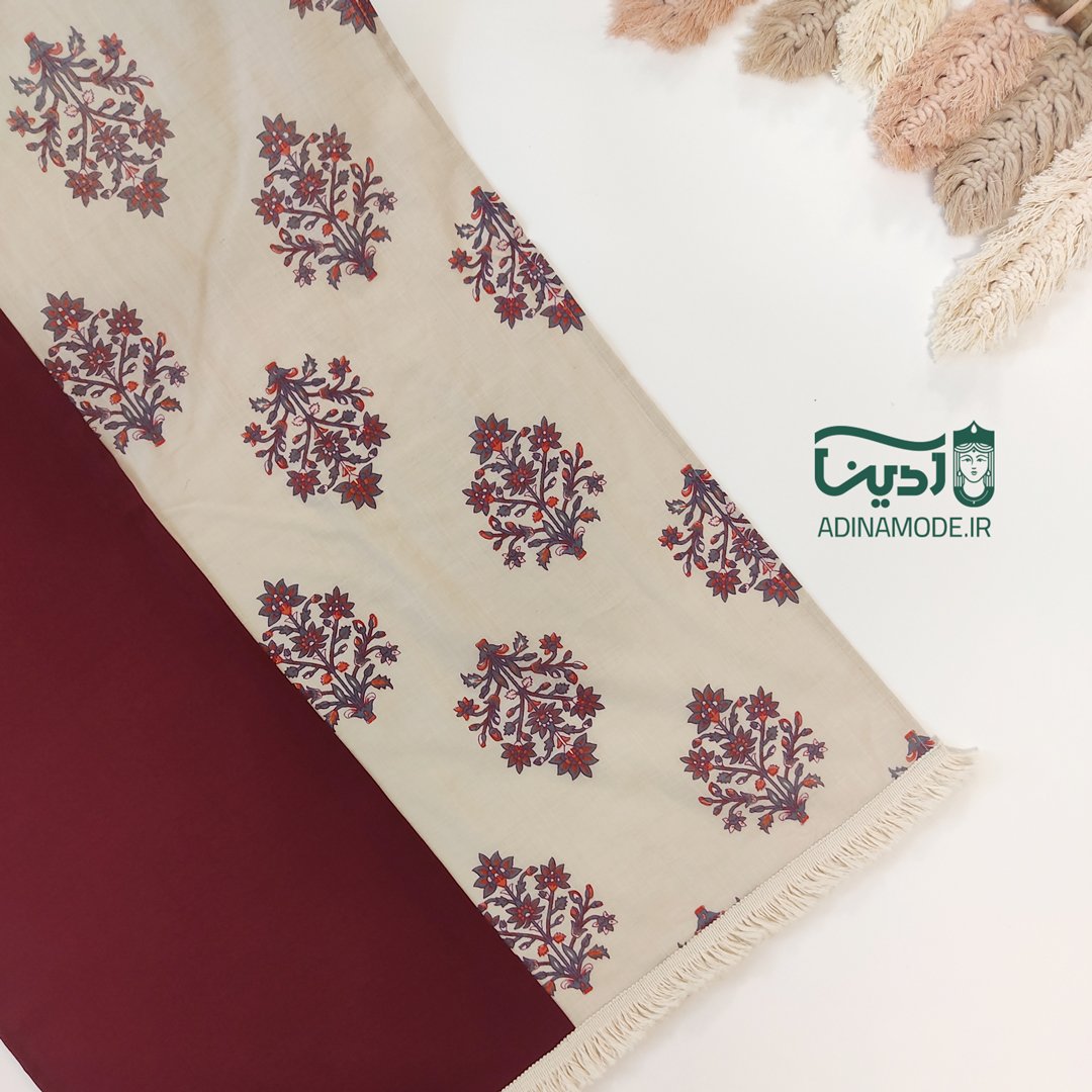 شال زرشکی باتیک