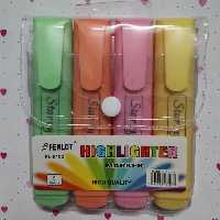 لوازم تحریز فانتزی ماژیک هایلایت پاستیلی پک 4 عددی