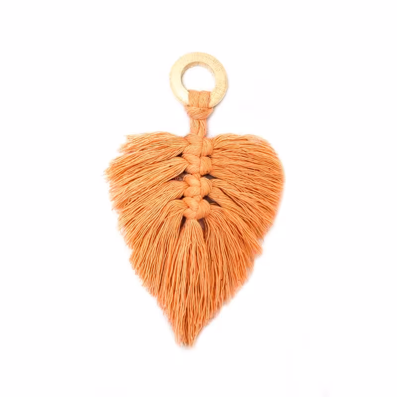 آویز تزیینی بافتنی مکرومه مدل MacHang4682