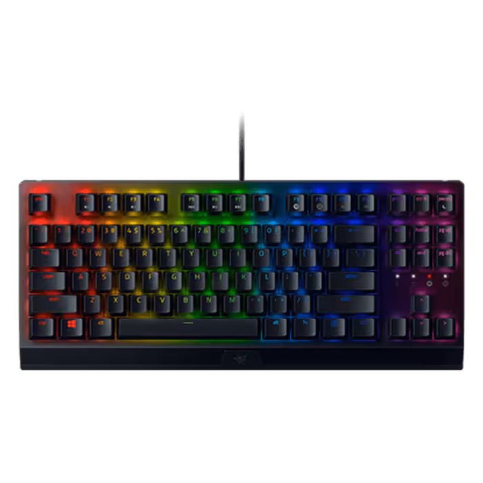 مشخصات قیمت و خرید کيبورد گیمینگ ريزر BlackWidow V3 ten keyless green switch