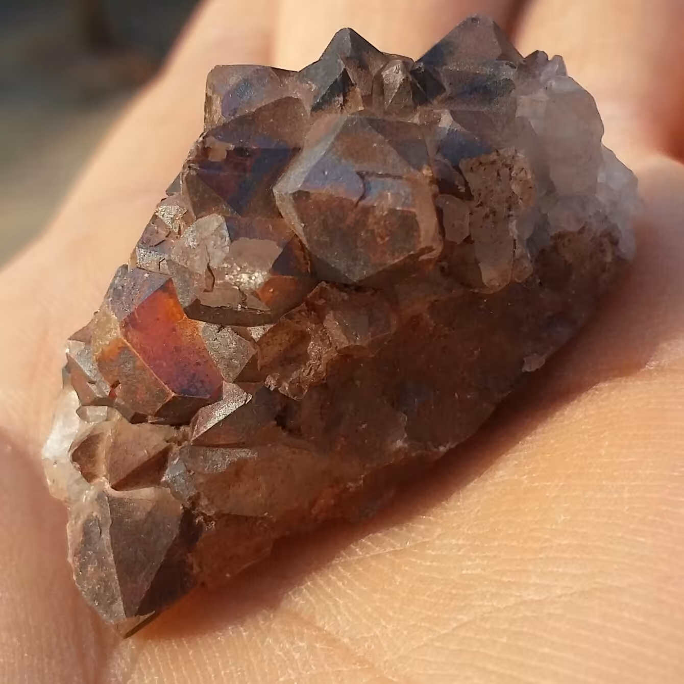 نمونه فوق کلکسیونی کلسیت بلور تیره جگری منشوری دیدنییی بسیااا اار زیبا کاملا طبیعی
شاهکار خلقت خارق العاده