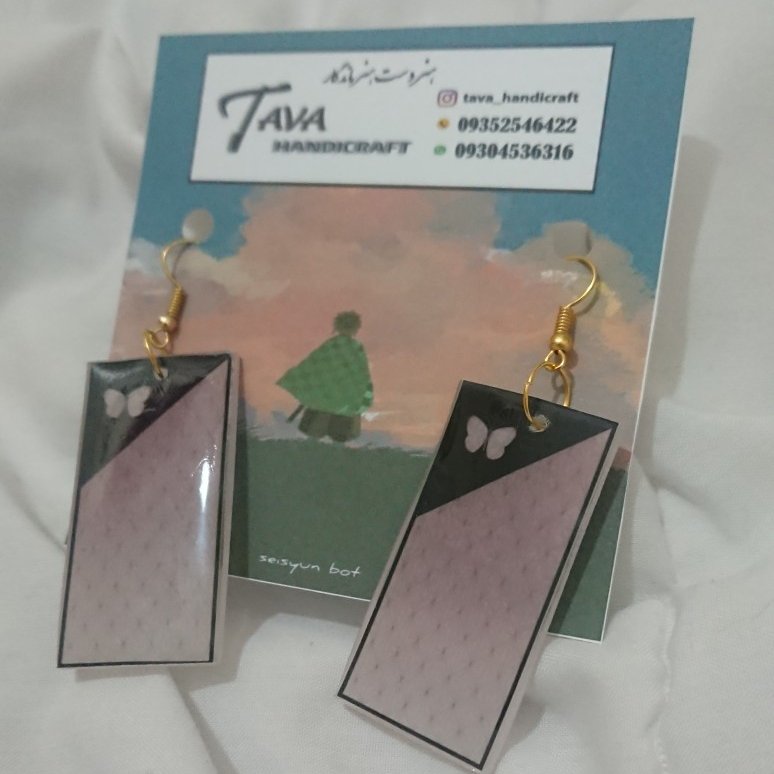 گوشواره رزینی طرح نزوکو