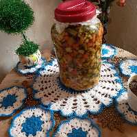 ترشی  هفت بیجار  شمالی یا گل کلم مخلوط با سبزیهای معطر وخوش بو شمال