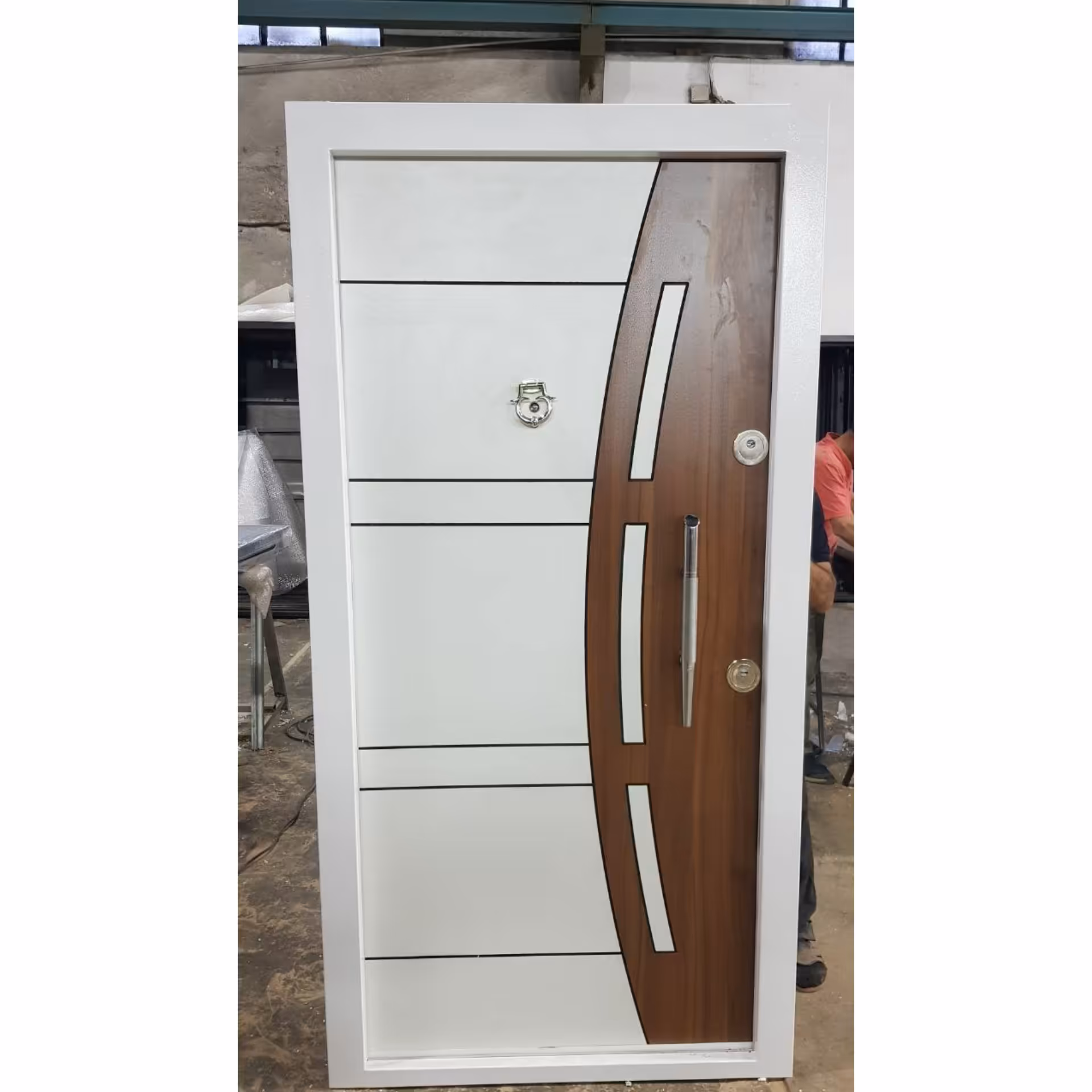 درب ضد سرقت مدل آراد cnc روکش لامینوکس