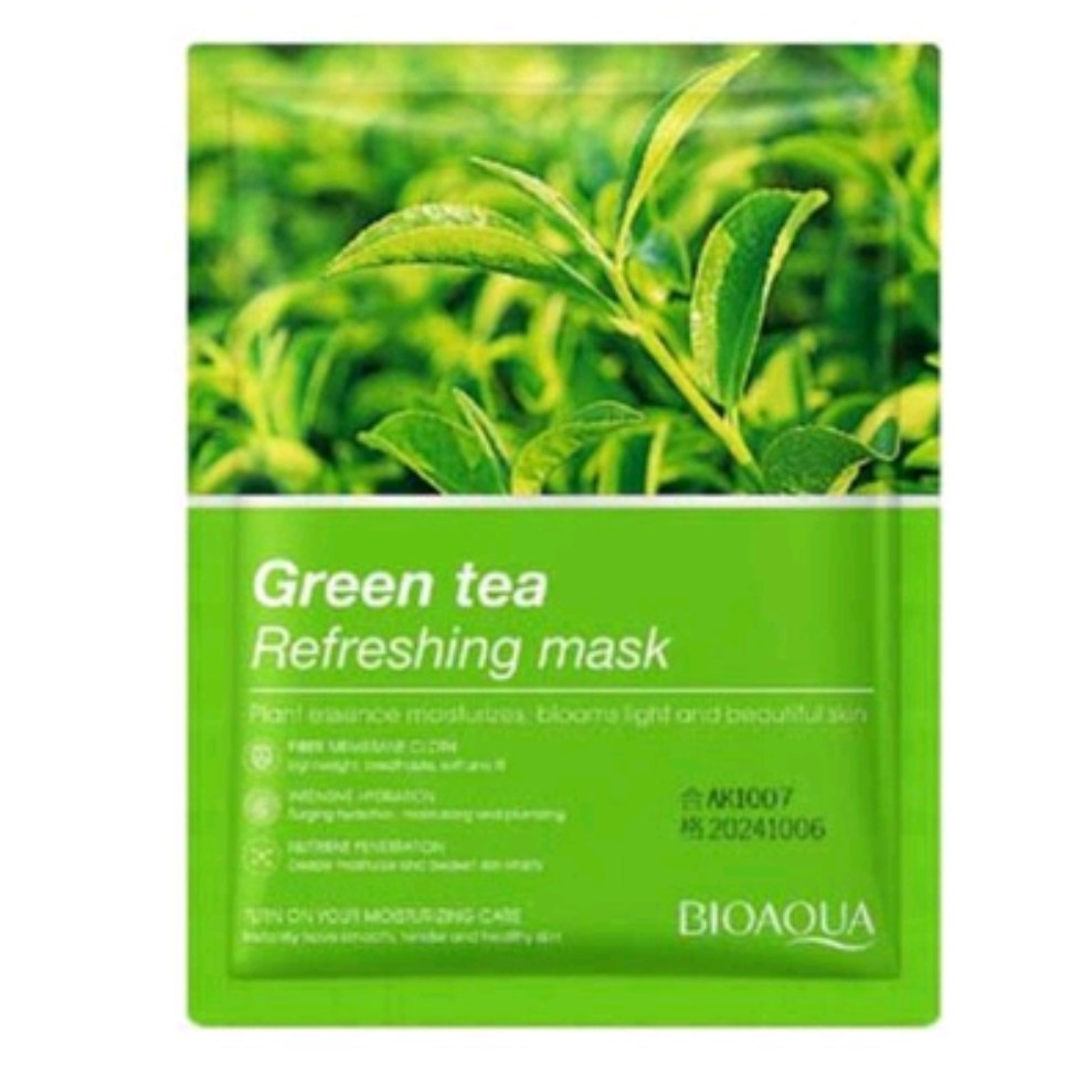 ماسک ورقه ای چای سبز بیوآکوا