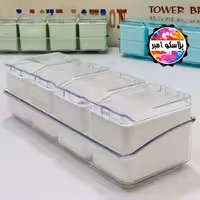 جا  ادویه 4 تایی ترنج قاشق دار رنگ موجود:سفید 