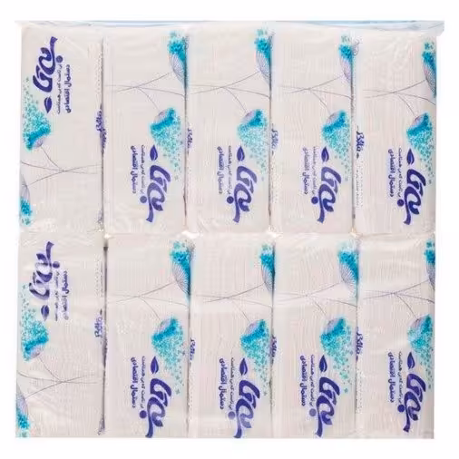 دستمال کاغذی بیتا حاوی پک ده تایی کارتن 5 تایی