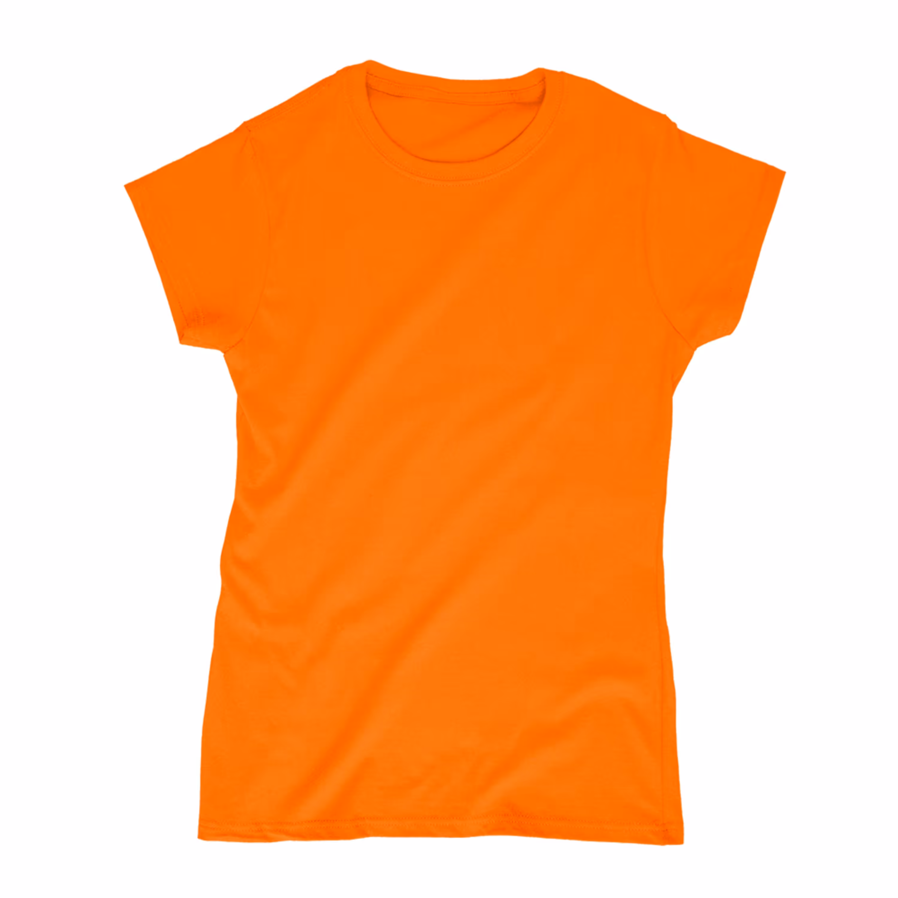 تیشرت نخی آریوس نارنجی آستین کوتاه زنانه (دارای سایزبندی)