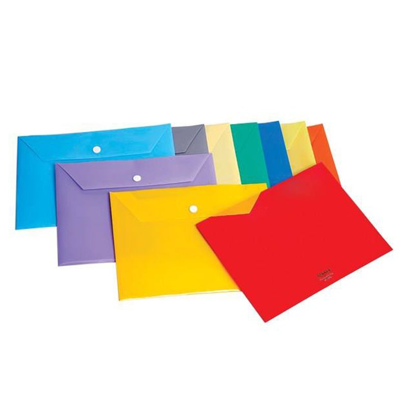 پوشه پلاستیکی دکمه دار A5بسته 4عددی 