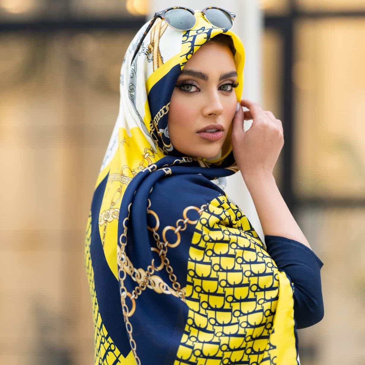 روسری نخی مجلسی