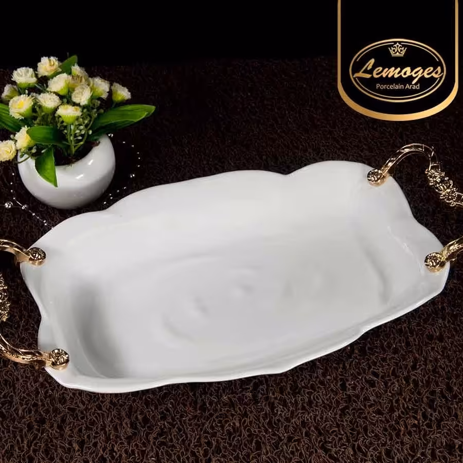 تابه مستطیل رز بزرگ درجه یک مجتمع تولیدی چینی لمون آراد 