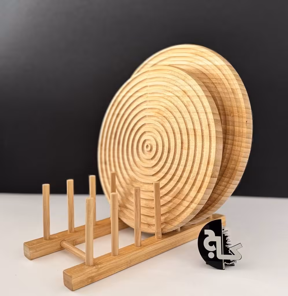 استند سینی و بشقاب بامبو