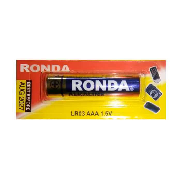 باتری نیم قلمی  روندا مدل LR03