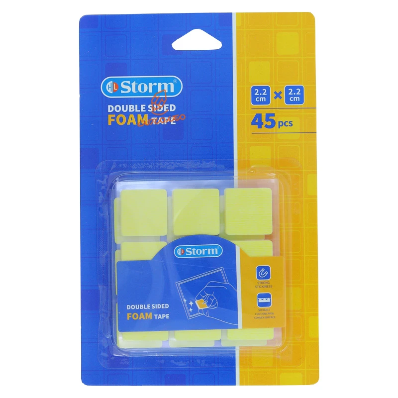 قیمت و خرید  چسب دو طرفه فومی مربع 45 عددی 2222 استورم STORM