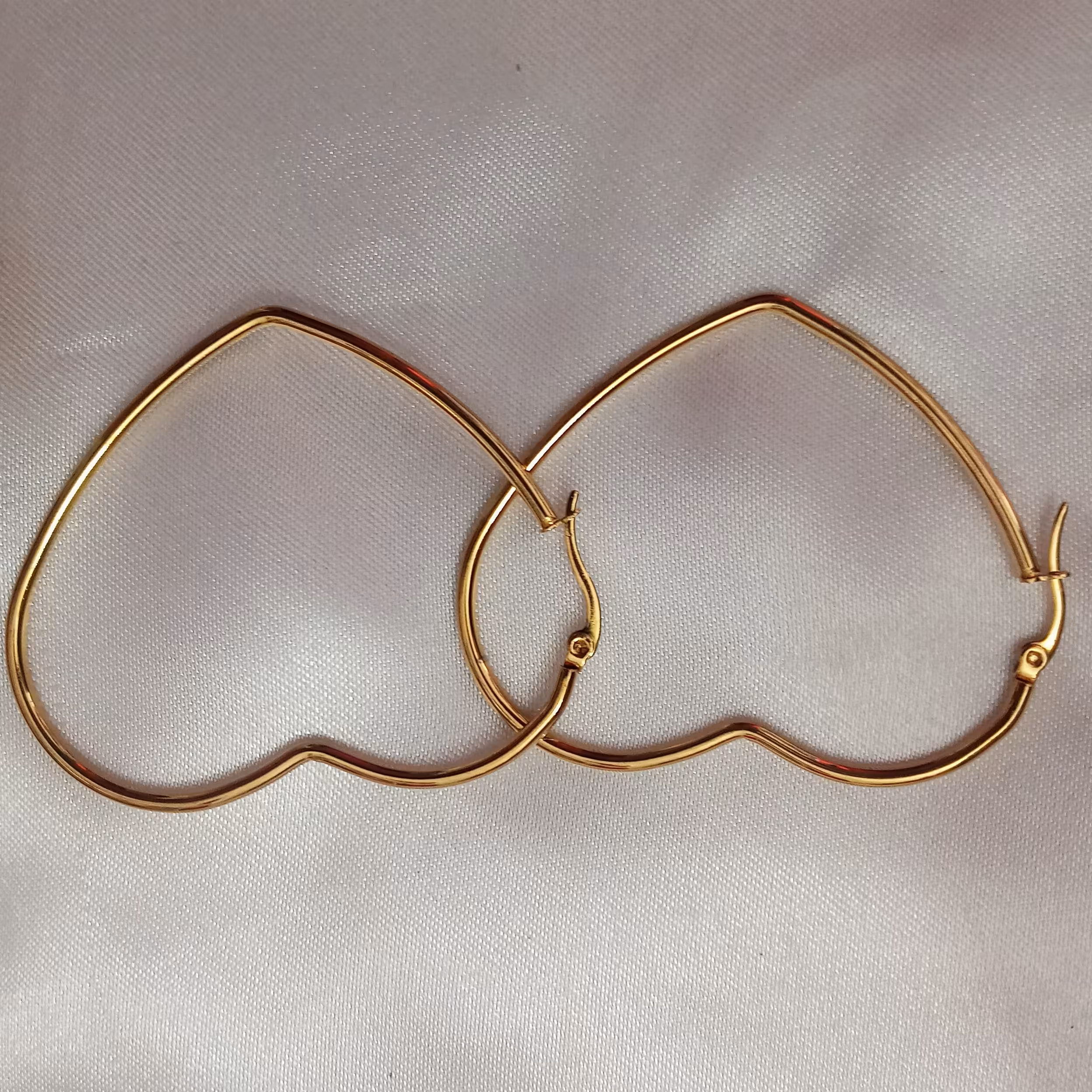 گوشواره استیل طرح قلب 