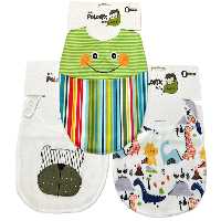 پیشبند دو لایه طرح دار نوزادی polonyx