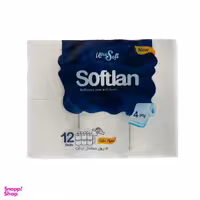 دستمال توالت سافتلن بسته 12 عددی